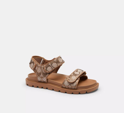Brynn Shoes In Crystal Signature Jacquard