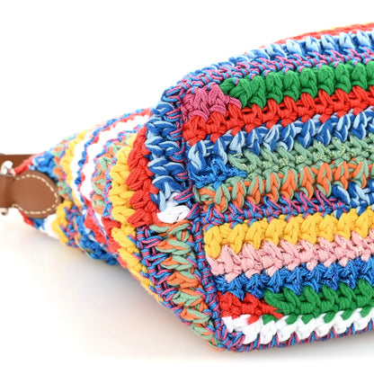 Fabric Miu Crochet Pouch Multicolor