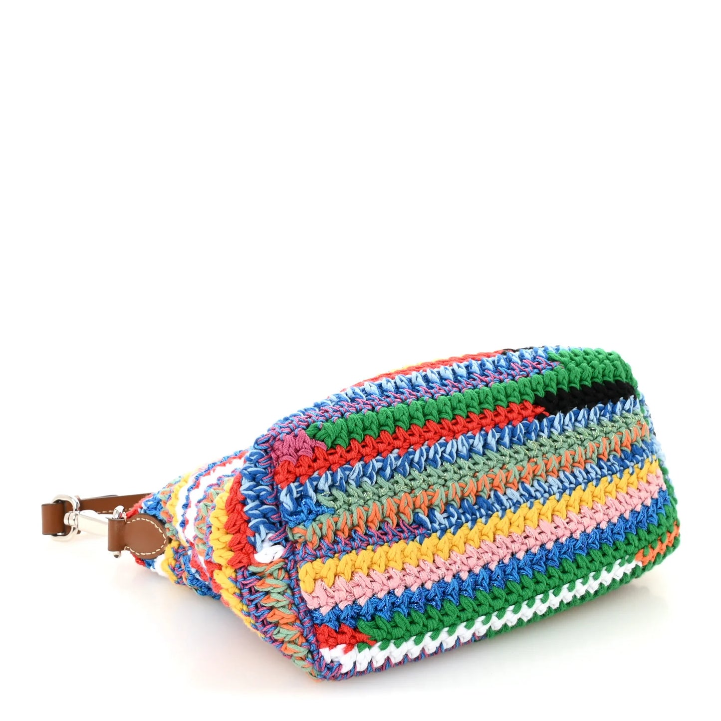 Fabric Miu Crochet Pouch Multicolor